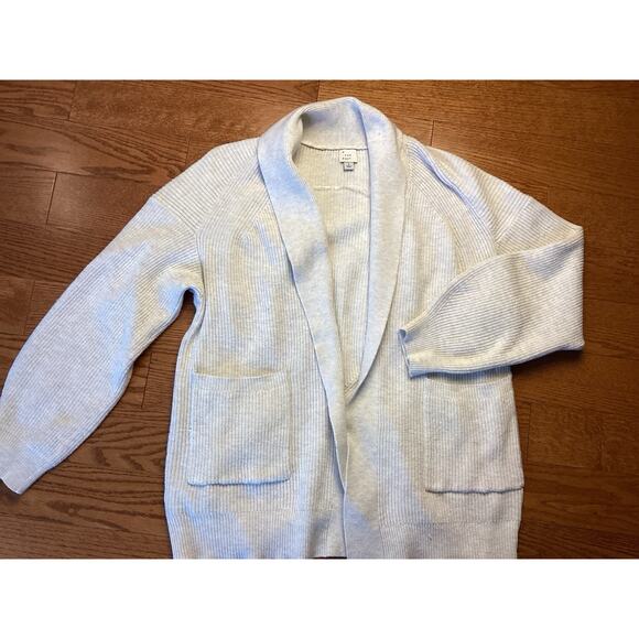 A New Day Oatmeal Open Front Cardigan Sweater Women Large - Picture 2 of 4